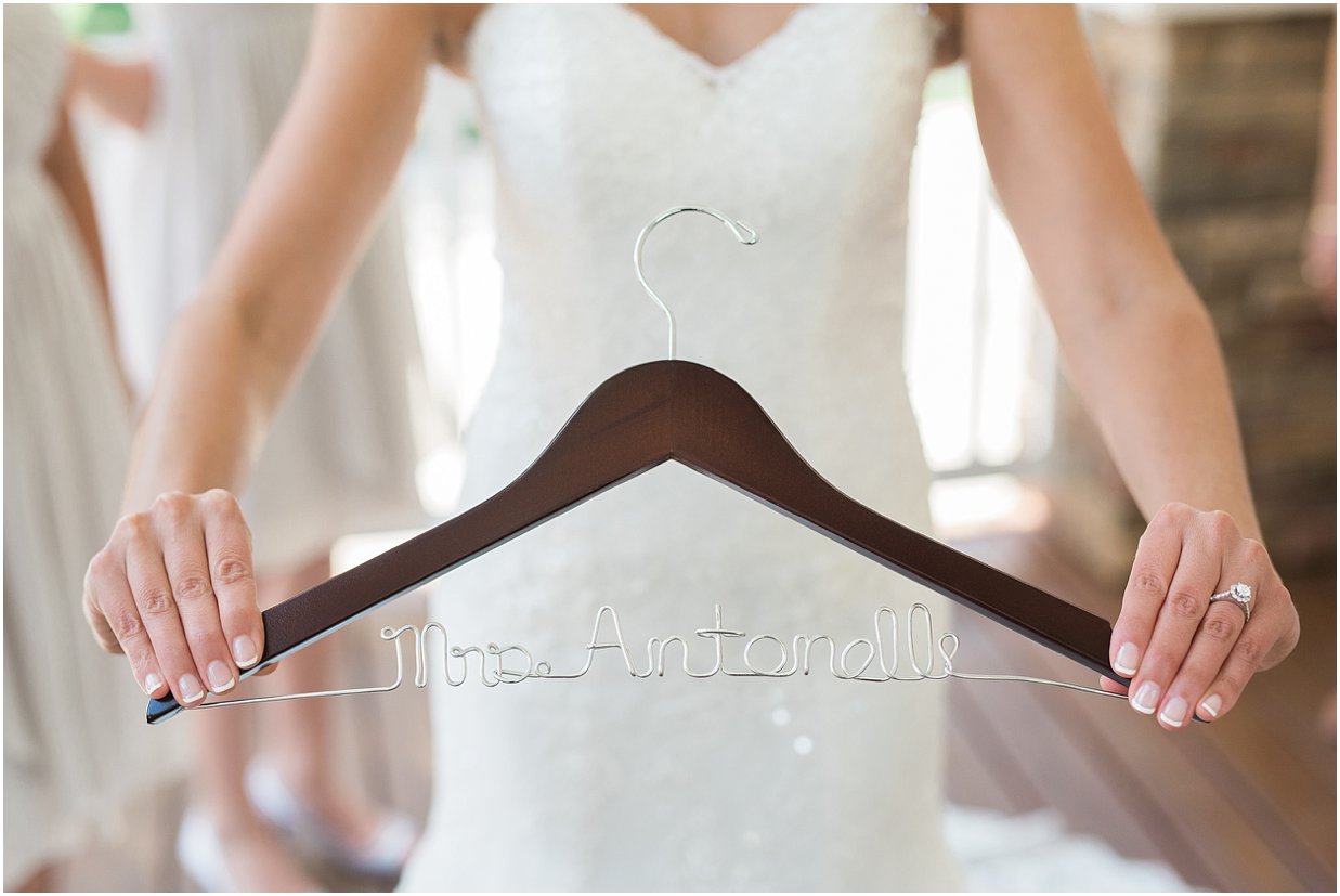 Custom wedding hangers